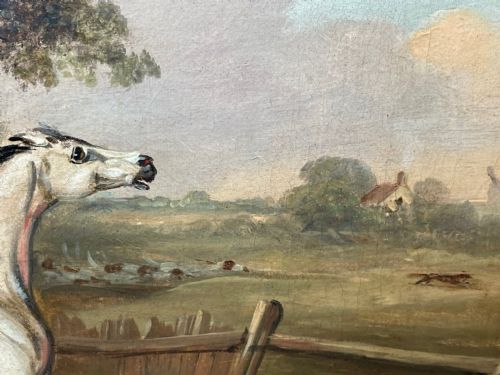 PAIR PAINTINGS GREY BAY HORSES LIBERTY INDUSTRY FRANCIS CALCRAFT TURNER - ADDITIONAL PHOTO 26