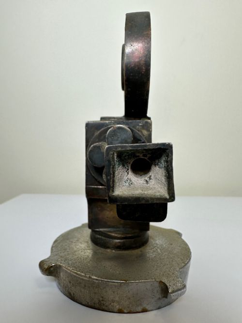 ART DECO SOLID BRONZE CHROME CLASSIC CAR MOVIE DIRECTOR REEL CAMERA MASCOT - ADDITIONAL PHOTO 12