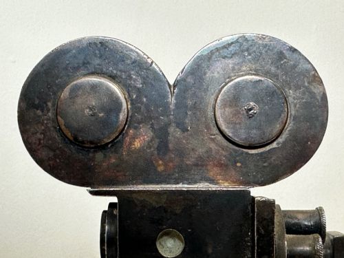 ART DECO SOLID BRONZE CHROME CLASSIC CAR MOVIE DIRECTOR REEL CAMERA MASCOT - ADDITIONAL PHOTO 25