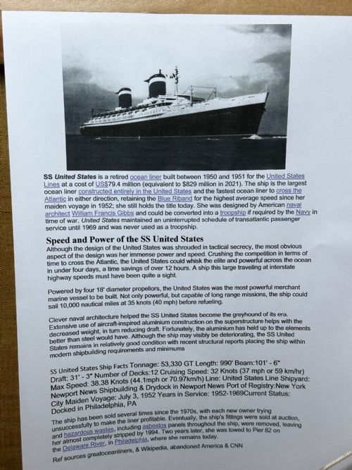 MARINE NOSTALGIA OIL PAINTING SS UNITED STATES OCEAN LINER STEAM SHIP - ADDITIONAL PHOTO 28