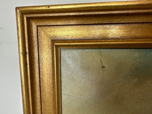 BRITISH MARINE OIL PAINTING RMS QUEEN MARY OCEAN LINER STEAM SHIP - ADDITIONAL PHOTO 8
