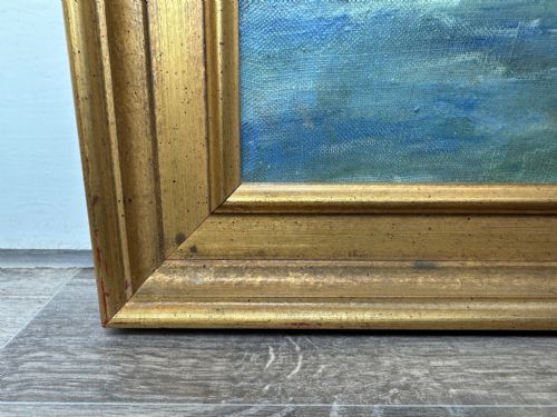 BRITISH MARINE OIL PAINTING RMS QUEEN MARY OCEAN LINER STEAM SHIP - ADDITIONAL PHOTO 10