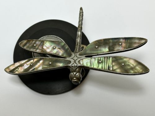 BRITISH SMALL ART DECO DESMO DRAGONFLY CAR MASCOT - ADDITIONAL PHOTO 1