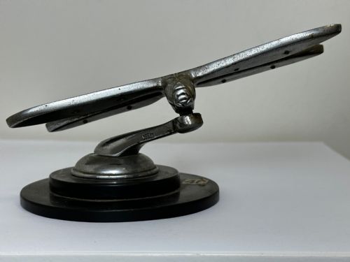 BRITISH SMALL ART DECO DESMO DRAGONFLY CAR MASCOT - ADDITIONAL PHOTO 3