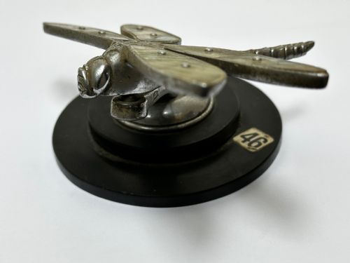 BRITISH SMALL ART DECO DESMO DRAGONFLY CAR MASCOT - ADDITIONAL PHOTO 5