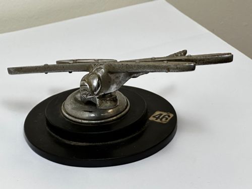 BRITISH SMALL ART DECO DESMO DRAGONFLY CAR MASCOT - ADDITIONAL PHOTO 18