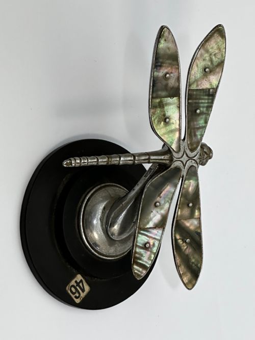 BRITISH SMALL ART DECO DESMO DRAGONFLY CAR MASCOT - ADDITIONAL PHOTO 19
