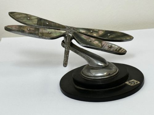 BRITISH SMALL ART DECO DESMO DRAGONFLY CAR MASCOT - ADDITIONAL PHOTO 20