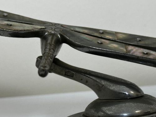BRITISH SMALL ART DECO DESMO DRAGONFLY CAR MASCOT - ADDITIONAL PHOTO 22