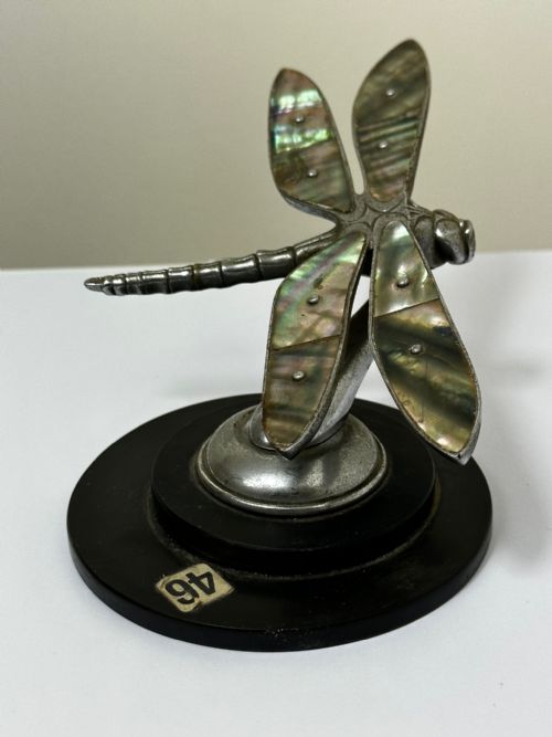 BRITISH SMALL ART DECO DESMO DRAGONFLY CAR MASCOT - ADDITIONAL PHOTO 23