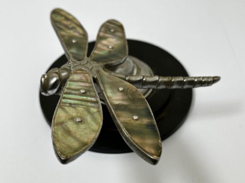 BRITISH SMALL ART DECO DESMO DRAGONFLY CAR MASCOT - ADDITIONAL PHOTO 24