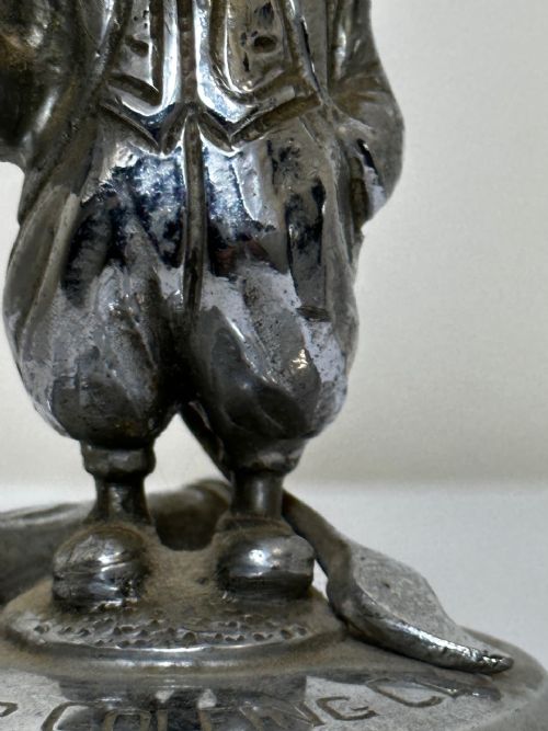 ANTIQUE BRITISH DEVIL LUCIFER GOLFING SOCIETY CAR MASCOT SIGNED - ADDITIONAL PHOTO 6