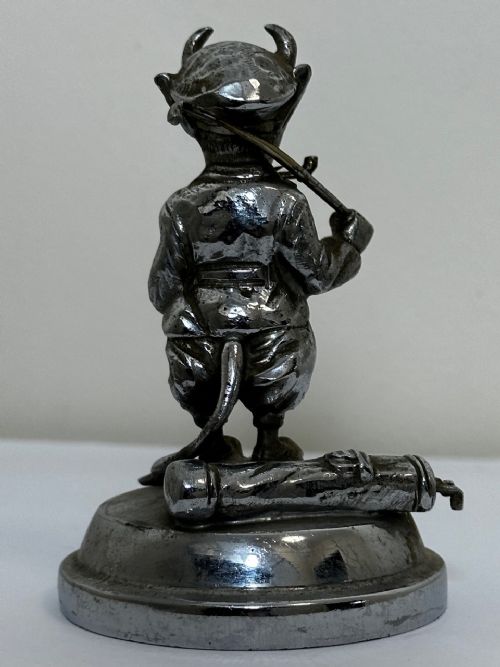 ANTIQUE BRITISH DEVIL LUCIFER GOLFING SOCIETY CAR MASCOT SIGNED - ADDITIONAL PHOTO 23