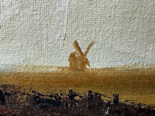 SCOTTISH IMPRESSIONIST OIL PAINTING WINDMILL BY HELEN MONRO TURNER - ADDITIONAL PHOTO 11