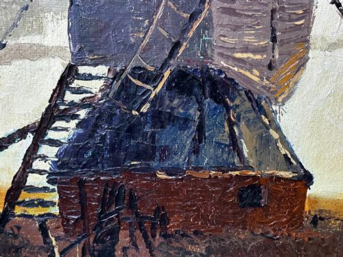 SCOTTISH IMPRESSIONIST OIL PAINTING WINDMILL BY HELEN MONRO TURNER - ADDITIONAL PHOTO 20