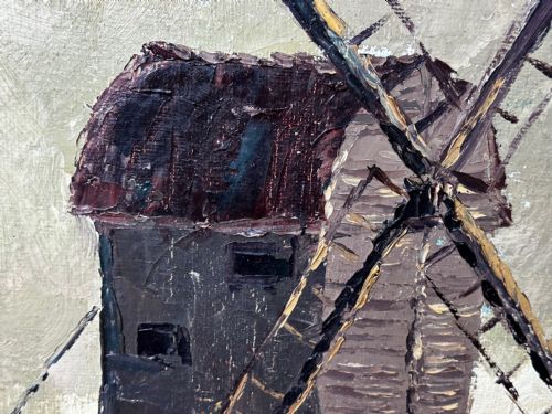 SCOTTISH IMPRESSIONIST OIL PAINTING WINDMILL BY HELEN MONRO TURNER - ADDITIONAL PHOTO 22
