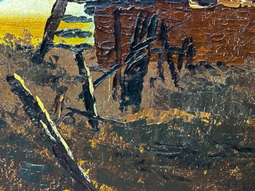 SCOTTISH IMPRESSIONIST OIL PAINTING WINDMILL BY HELEN MONRO TURNER - ADDITIONAL PHOTO 25