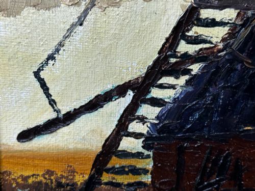 SCOTTISH IMPRESSIONIST OIL PAINTING WINDMILL BY HELEN MONRO TURNER - ADDITIONAL PHOTO 26