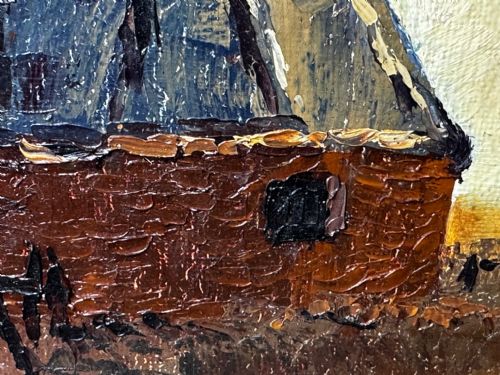 SCOTTISH IMPRESSIONIST OIL PAINTING WINDMILL BY HELEN MONRO TURNER - ADDITIONAL PHOTO 27