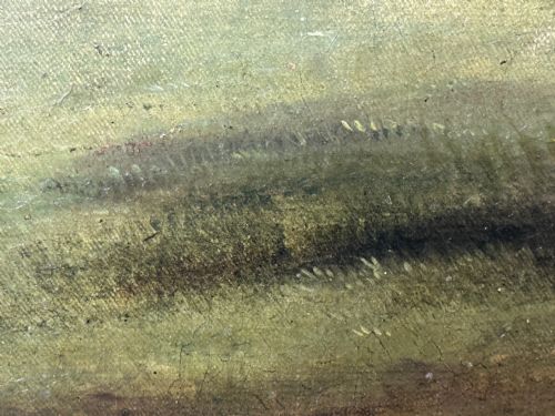BRITISH EARLY VICTORIAN HUNTING OIL PAINTING BAY HUNTER HORSE PURSUED - ADDITIONAL PHOTO 16
