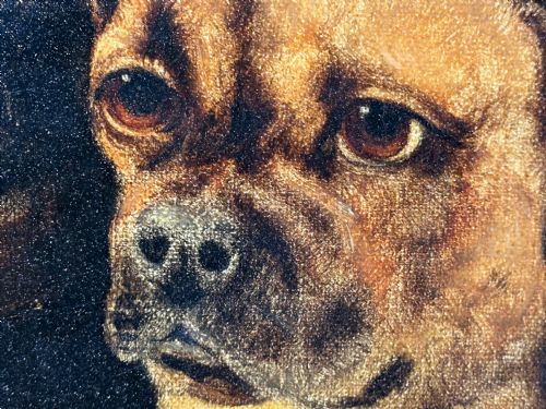 BRITISH VICTORIAN OIL PAINTING JACK RUSSELL COCKER SPANIEL PUG DOGS - ADDITIONAL PHOTO 17