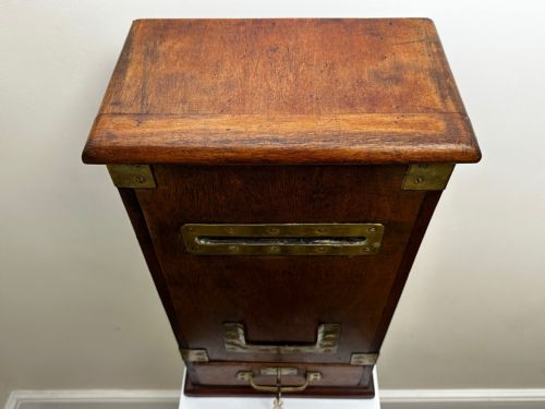 ARTS CRAFTS COUNTRY HOUSE LETTER MAIL POST BOX WITH KEY - ADDITIONAL PHOTO 6
