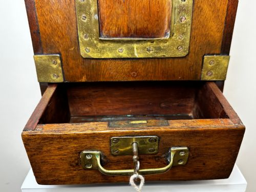 ARTS CRAFTS COUNTRY HOUSE LETTER MAIL POST BOX WITH KEY - ADDITIONAL PHOTO 7