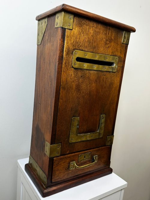 ARTS CRAFTS COUNTRY HOUSE LETTER MAIL POST BOX WITH KEY - ADDITIONAL PHOTO 24