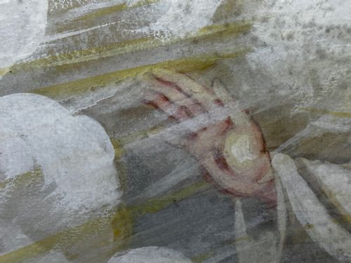 RELIGIOUS PAINTING JESUS OF THE SACRED HEART APPEARING TO ST MARGARET MARY - ADDITIONAL PHOTO 12