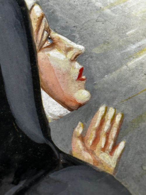 RELIGIOUS PAINTING JESUS OF THE SACRED HEART APPEARING TO ST MARGARET MARY - ADDITIONAL PHOTO 22