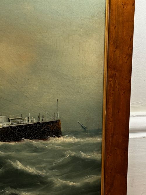 PAINTING MARINE SHIP BLAKE CLASS CRUISER ROYAL NAVY HMS BLENHEIM - ADDITIONAL PHOTO 2