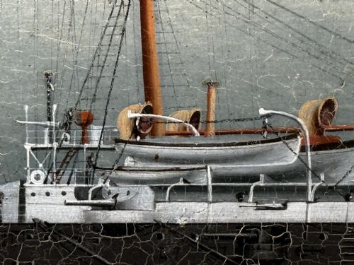 PAINTING MARINE SHIP BLAKE CLASS CRUISER ROYAL NAVY HMS BLENHEIM - ADDITIONAL PHOTO 14