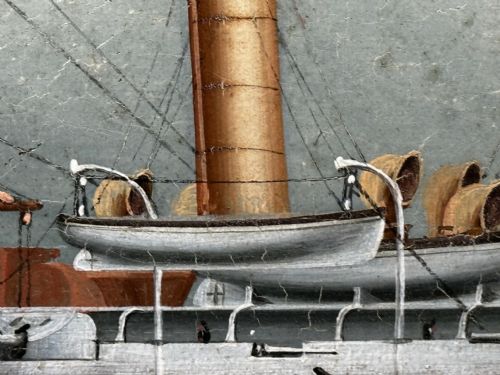 PAINTING MARINE SHIP BLAKE CLASS CRUISER ROYAL NAVY HMS BLENHEIM - ADDITIONAL PHOTO 17