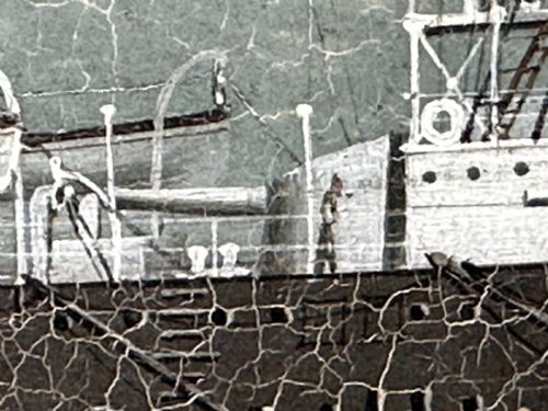 PAINTING MARINE SHIP BLAKE CLASS CRUISER ROYAL NAVY HMS BLENHEIM - ADDITIONAL PHOTO 21