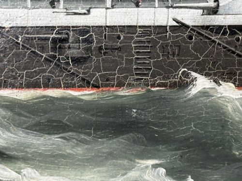 PAINTING MARINE SHIP BLAKE CLASS CRUISER ROYAL NAVY HMS BLENHEIM - ADDITIONAL PHOTO 27