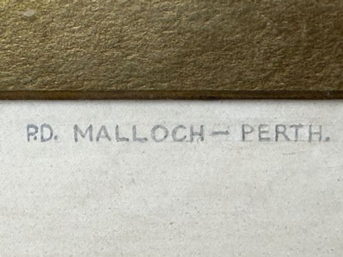 PD MALLOCH PERTH WATERCOLOUR SALMON FISH CAUGHT RIVER SPEY 34LB C1931 - ADDITIONAL PHOTO 13