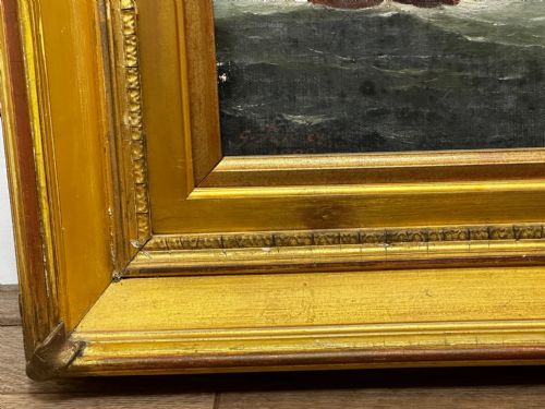 OIL PAINTING MARINE BRIGG SHIP SUSANNAH THRIFT PILOT ST NICHOLAS - ADDITIONAL PHOTO 8