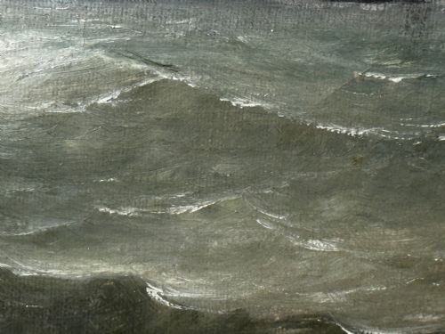 OIL PAINTING MARINE BRIGG SHIP SUSANNAH THRIFT PILOT ST NICHOLAS - ADDITIONAL PHOTO 13