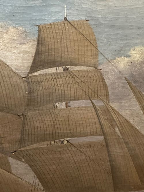 OIL PAINTING MARINE BRIGG SHIP SUSANNAH THRIFT PILOT ST NICHOLAS - ADDITIONAL PHOTO 17