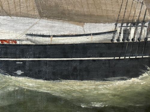 OIL PAINTING MARINE BRIGG SHIP SUSANNAH THRIFT PILOT ST NICHOLAS - ADDITIONAL PHOTO 21