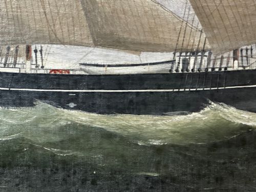 OIL PAINTING MARINE BRIGG SHIP SUSANNAH THRIFT PILOT ST NICHOLAS - ADDITIONAL PHOTO 22