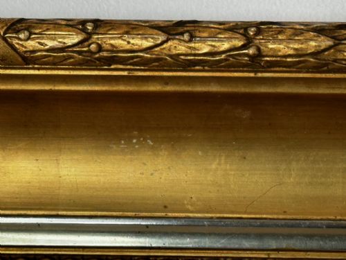 19TH CENTURY DANISH OIL PAINTING FARMER TOP HAT FARM DOG AT REST - ADDITIONAL PHOTO 12