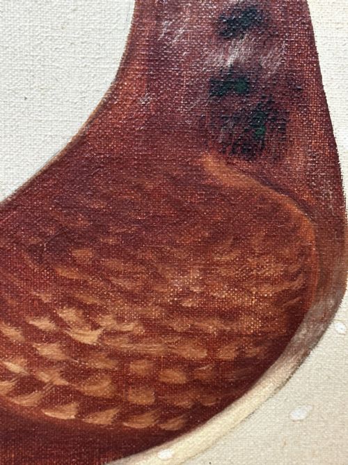 OIL PAINTING RACING BIRD PIGEON ADOLPHUS BY EDWARD HENRY WINDRED - ADDITIONAL PHOTO 17