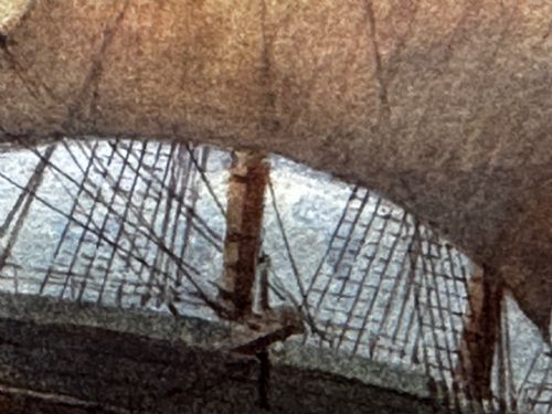 VICTORIAN MARINE WATERCOLOUR BARQUE SHIP BY SAMUEL JOHN MILTON BROWN - ADDITIONAL PHOTO 22