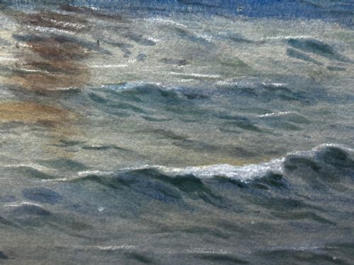 VICTORIAN MARINE WATERCOLOUR BARQUE SHIP BY SAMUEL JOHN MILTON BROWN - ADDITIONAL PHOTO 29
