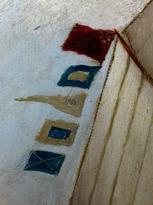 VICTORIAN PAINTING MARINE SCHOONER SHIP LEVONIA OFF COAST PORTSMOUTH - ADDITIONAL PHOTO 29