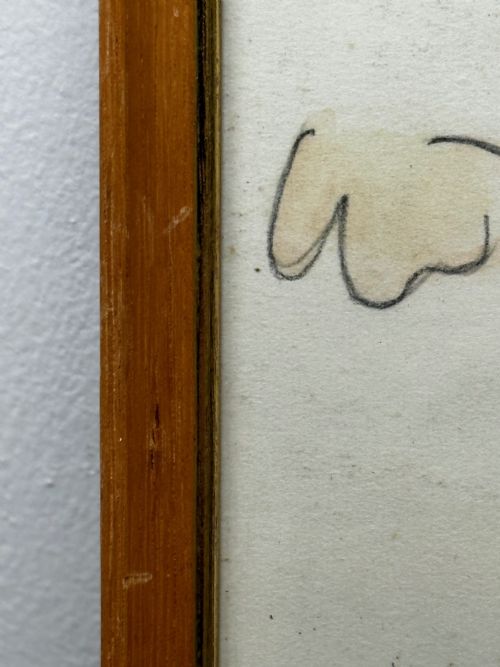 WATERCOLOUR PENCIL THE DEER SIGNED BY JOHN RATTENBURY SKEAPING - ADDITIONAL PHOTO 22