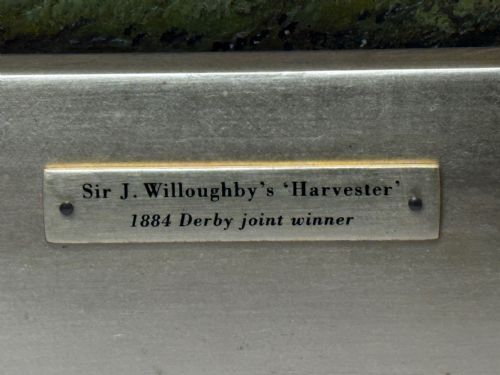 19TH CENTURY OIL PAINTING RACE HORSE HARVESTER JOCKEY DERBY WINNER - ADDITIONAL PHOTO 8