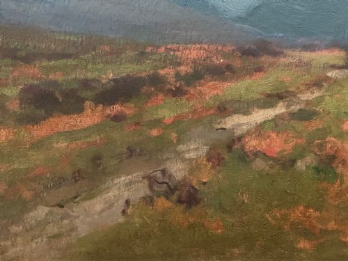 OIL PAINTING SCOTTISH MOOR EVENING GLEN SANNOX BY GEORGE HOUSTON RSA - ADDITIONAL PHOTO 10