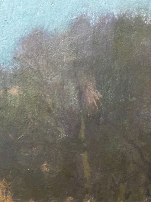 OIL PAINTING SCOTTISH MOOR EVENING GLEN SANNOX BY GEORGE HOUSTON RSA - ADDITIONAL PHOTO 13